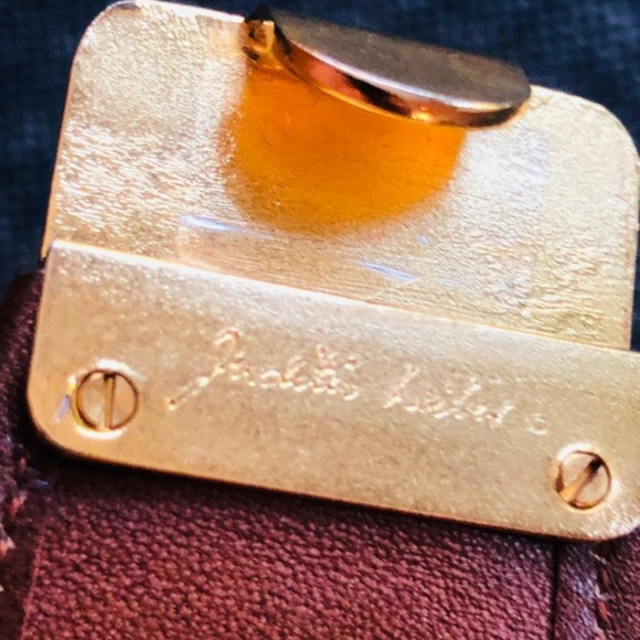 Judith Leiber Monogram Vintage Belt Silver Gold Logo Buckle One Size Adjustable main image 6